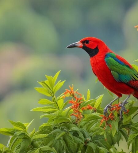 bird red beak