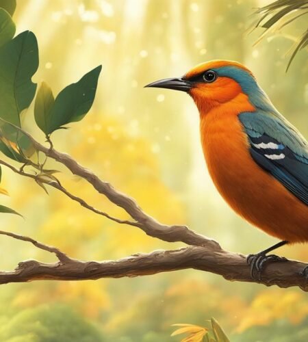 bird with orange belly
