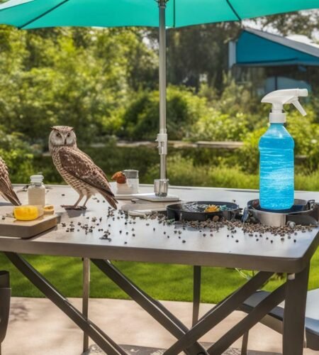 how to keep birds off of patio furniture