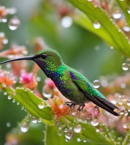 what do hummingbird droppings look like