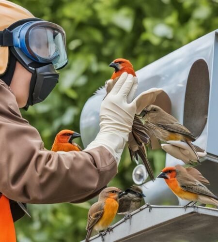 how to get birds out of the dryer vent